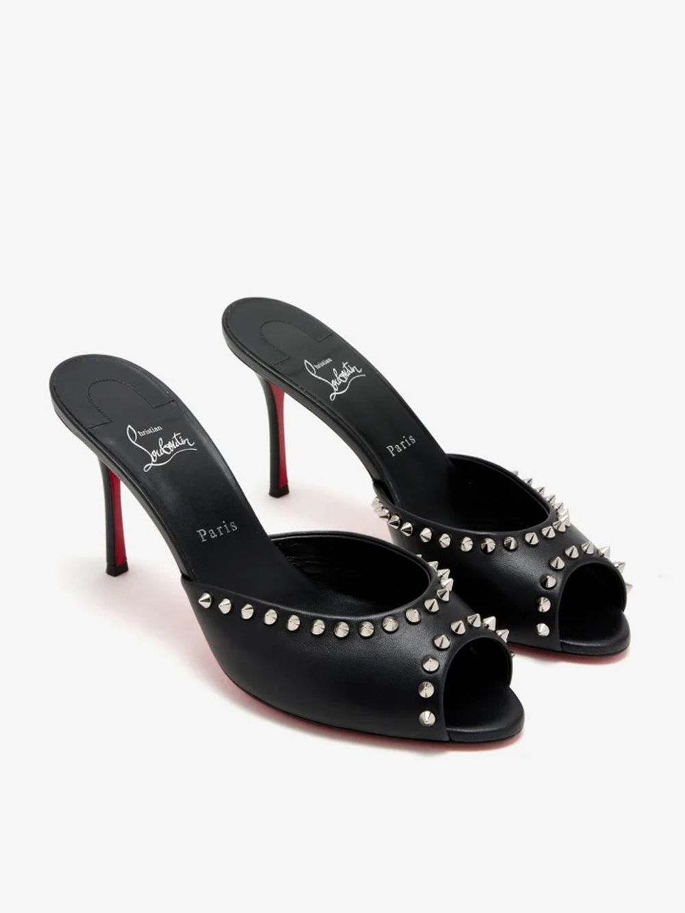Christian Louboutin Me Dolly 85 Leather Mules Spikes